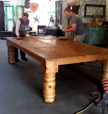 Huge 5x10 Foot Dining Table Made From Mexican Pine Dining Table Rustic Rustic Dining Room Table Kitchen Table Decor