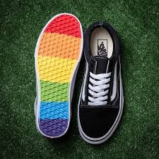 Black And Rainbow Vans Vans Authentic Old Skull Rainbow Sole Black Shoes Ladiesshoesvans Custom Vans Shoes Vans Shoes Women Vans Shoes For Sale