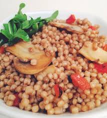 Let stand, covered, until broth is absorbed, about 5 minutes. Paleo Decreases Longevity Lemon Dijon Mushroom Israeli Couscous Feedmecolor