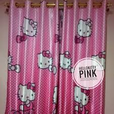 Gorden hello kitty 3d import blackout tirai jendela gordyn pintu kamar. Gorden Hellokitty Pink 12 Ring 6 Gelombang L 150 Cm T 220 Cm Blackout Import Gorden Pintu Jendela Shopee Indonesia