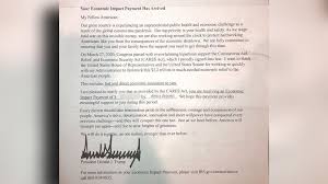 More from invest in you: Coronavirus Trump Sends Signed Letter To Stimulus Recipients King5 Com