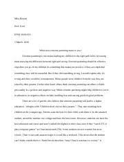 Knowing how to write a college essay is a useful skill for anyone who plans to go to college. Argument Essay Docx Mira Hawari Prof Ford Engl1020 L03 5 March 2020 What Does Extreme Parenting Mean To You Extreme Parenting To Me Means Leading My Course Hero