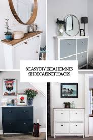 Shoe organization is made easy with this entryway 20 pair shoe storage cabinet. 8 Easy Diy Ikea Hemnes Shoe Cabinet Hacks Shelterness