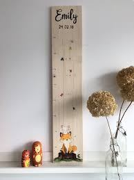 Personalisierte Messlatte Mit Fuchs Maus Geburt Etsy Baby Decor Baby Room Decor Diy Baby Stuff
