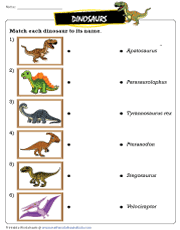 dinosaur worksheets