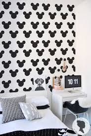 Mickey Mouse Pattern Self Adhesive Removable Wallpaper A007 Mickey Mouse Bedroom Disney Home Decor Disney Room Decor