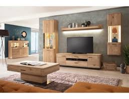 Tv wand ideen wohnzimmer wohnung wohnzimmer tv wand möbel tv möbel modern tv möbel rotatable television panel living room kitchen room divider10+ amazing kitchen remodel layout. Wohnzimmer Santos 34 Balkeneiche Bianco Teilmassiv 6 Teilig Tv Wand Led Kaufen Bei Vbbv Gmbh Co Kg