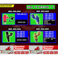 Hal ini dapat dilihat dari tipe mesin yang sudah menggunakan sohc dengan 4 langkah, tipe ini masih masih. Injector Racing Brt Honda Crf 150 Verza New Megapro Injector Bore Up 150 180 200 250 Cc No Keihin Shopee Indonesia
