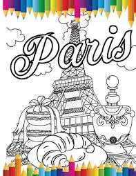 Thème maternelle triomphe thème paris france coloring pages. Paris Eiffel Tower Coloring Page Coloring Sheet By Erikavectorika Thehungryjpeg Com