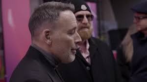 Nicholas Eden, Douglas Frost and guest attend the "Elton John: Never...  Stock Footage Video