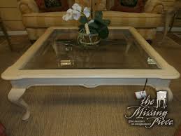 Perfect 40x40 Glass Top Coffee Table In Light Wood Frame Matching Console Table Available At Time Of Posting Measures Coffee Table Glass Coffee Table Table