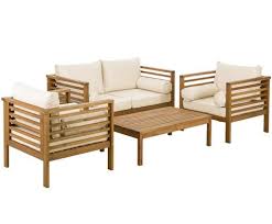 garten lounge set bo 4 tlg westwingnow buitenbanken buitenstoel bamboe stoelen