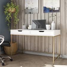 Thousands of companies like you use contact information for ameriwood industries. Ameriwood Home Jordyn Computer Desk With 2 Drawers White Gold Finish Walmart Com Walmart Com