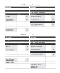 Create a simple payslip for your employees with xero's free template. Free 9 Payslip Templates In Pdf Ms Word