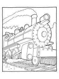 This train coloring page is moving full steam ahead! Free Printable Train Coloring Pages For Kids