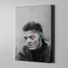Bari Gallery ايفار بلا عظام لوحة كانفس لوحة فنية جدارية للمنزل Male Sketch Fictional Characters Art