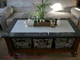 Chalkboard coffee table is easy kid entertainment homejelly. Chalkboard Coffee Table