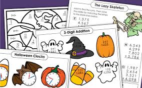 The reality is that math problems can help students learn how to navigate the world around them in some really practical ways, strengthening rationale thought, prob. Halloween Math Worksheets