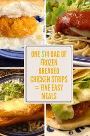 Personalized health review for tyson chicken breast tenderloins, breaded in panko: One 14 Bag Of Frozen Breaded Chicken Strips Five Easy Meals Breaded Chicken Strips Breaded Chicken Strips Recipe Breaded Chicken