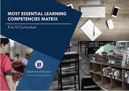 The drawing is made by me. Most Essential Learning Competencies Matrix