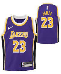 Nike Toddlers Lebron James Los Angeles Lakers Statement Swingman Jersey Purple In 2021 Lebron James Los Angeles Lakers Jersey