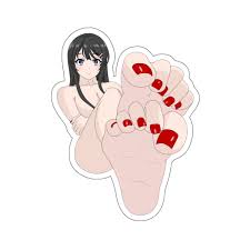 Anime Waifu Feet Fetish Ecchi Sexy Lewd Kiss Cut Stickers - Etsy
