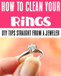 How To Clean Your Rings At Home Tricks From A Jeweler Clean Wedding Rings Cleaning Diamond Rings Homemade Ring Cleaner
