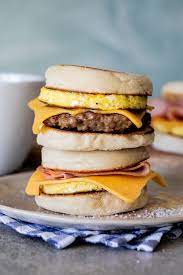 Make Ahead Freezer Breakfast Sandwiches Simply Delicious Recipe Breakfast Sandwich Freezer Breakfast Homemade Breakfast