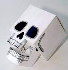 3 D Paper Skull Printable Skull Crafts Skull Template Skull