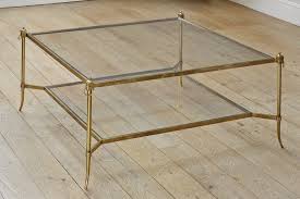The large petra coffee table from temahome features a contemporary and sophisticated design. Coffee Table Splayed Leg Square Coffee Table Brass Glass Patinated And Charles Sau Coffee Table Square Brass Coffee Table Living Room Square Glass Coffee Table