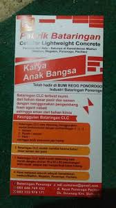 It is also one kind of environmental protection material. Komunitas Produsen Bata Ringan Clc è²¼æ–‡ Facebook
