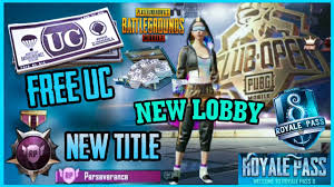 Guys if you like this video like comment and also subscribe our channel. Season 8 Royal Pass Free Uc New Title And New Lobby Theme Pubg Mobile Youtube