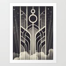 Deco Stargate Art Print By Chrisbrindley Art Deco Artwork Art Deco Borders Art Deco Pattern