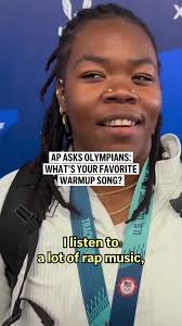 Curious about which songs are fueling the athletes competing at the Paris  Olympics? The AP has an idea. #Olympics #Paris2024 #warmup