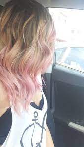 Blonde And Pink Ombre Short Hair Google Search Hair Styles Pink Ombre Hair Dip Dye Hair