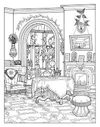 This is a marvelous collection of adult printable coloring sheets for those colorists who love victorian era. Victorian Interior Style Architecture Adult Coloring Pages