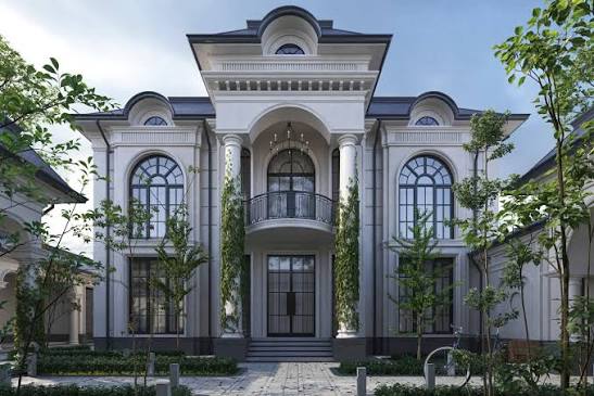 Mẫu thiết kế biệt thự phố tân cổ điển