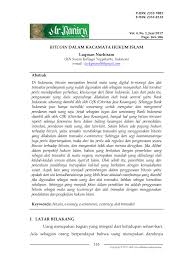 Transaksi bitcoin perspektif hukum islam. Pdf Bitcoin Dalam Kacamata Hukum Islam