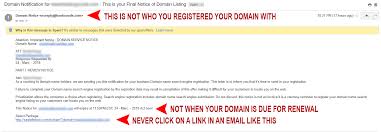 Warning On Spam Emails For Domain Renewals Secure Hosting Wp