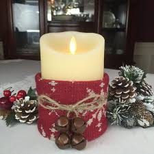 Christmas Decorating Ideas Flameless Candle Rustic Christmas Decor Christmas Decorations Christmas Candle Holders Christmas Decorations Rustic Candle Decor