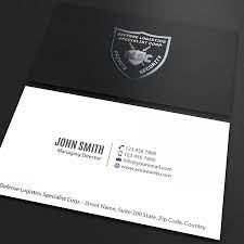 Business Cards For A Security Guard Company By An Designer Company Business Cards Security Guard Companies Custom Business Cards