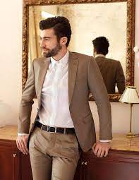 Mens Dark Brown Suit Casual Wedding Suit Wedding Suits Men Fashion Suits For Men