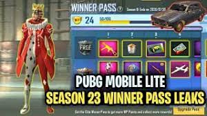 Pubg Mobile Lite Season 23 Winner Pass Leaks Pubg Mobile Lite Season 23 Winner Pass All Rewards Youtube