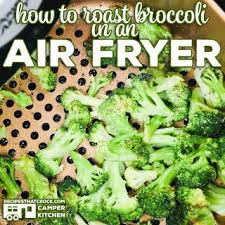 How To Roast Broccoli In An Air Fryer Recipe Yummly Recipe Air Fryer Recipes Healthy Air Fryer Healthy Roasted Broccoli