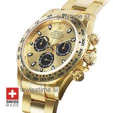 Versions with different dial colors are less popular and, therefore, less expensive. Rolex Daytona 18k Yellow Gold Gold Panda Dial Replica Watch