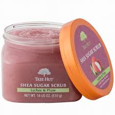 Avocado oil, macadamia oil, sweet orange oil, sweet almond oil, evening primrose oil, safflower oil. Tree Hut Lychee Plum Shea Sugar Scrub 510g Bath Body Free Delivery Justmylook
