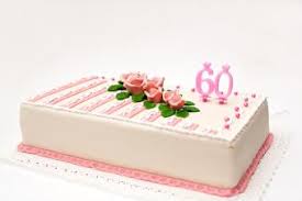 An ideal birthday gift for a 60 year old lady who has everything. 60th Birthday Cake Ideas Lovetoknow