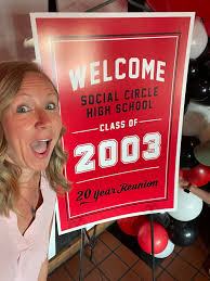 Planning our 20 year high school reunion for Class of 2003! We're so  excited! Be