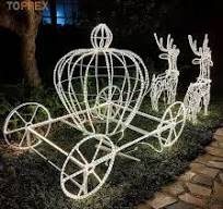 Commercial Outdoor Large Size 3D Christmas Deer Sleigh LED ...