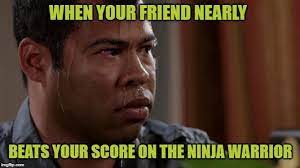 Sweating Bullets Ninja Warrior Bullet Memes